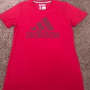 Adidas small red t shirt